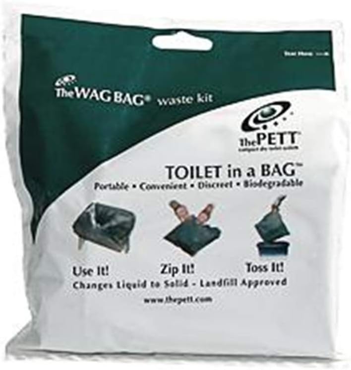 Cleanwaste Go Anywhere Waste Kit - Biodegradable Portable Toilet Solution